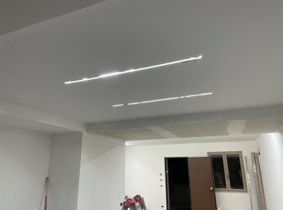 illuminazione tetto con strice luci led tetto cartongesso